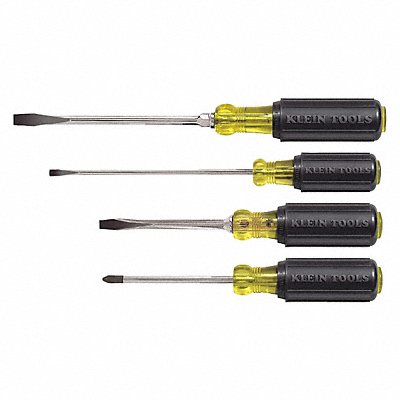 KLEIN TOOLS 85105 4-Piece Cushion-Grip Screwdriver Set