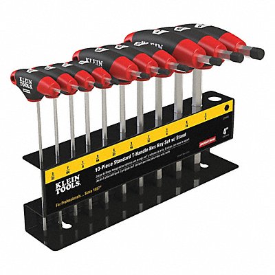 KLEIN TOOLS JTH410E 10 pc.Journeyman T-Handle Set with Stand
