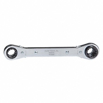 KLEIN TOOLS KT223X4 Linemans Ratcheting 4-in-1 Box Wrench