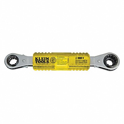 KLEIN TOOLS KT223X4INS Linemans Insulating 4-in-1 Box Wrench