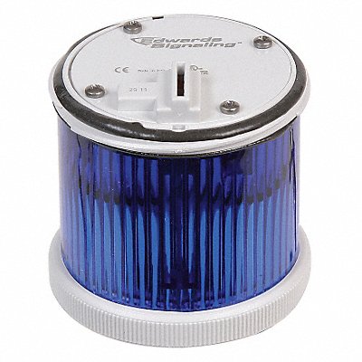 EDWARDS SIGNALING 270CLEDMB120A Stacklight Warning Light 120VAC Blue