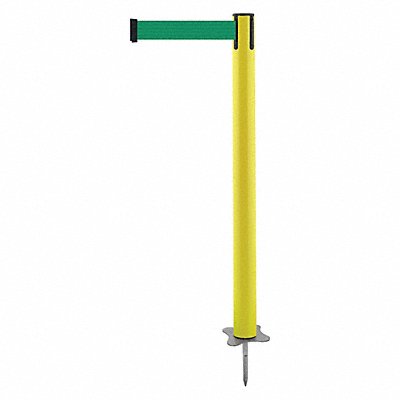 TENSABARRIER 88435MAXG6XC Spike Post Yellow Post 43 H
