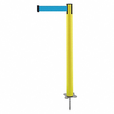 TENSABARRIER 88435MAXL3XC Spike Post Yellow Post 43 H