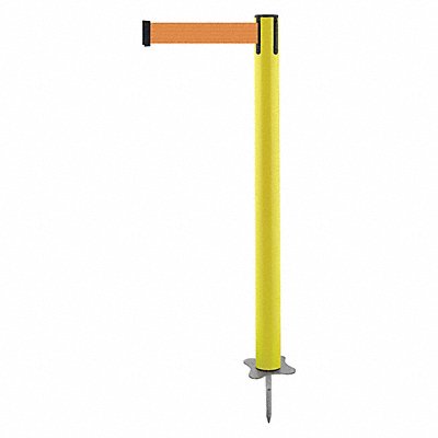 TENSABARRIER 88435MAXO5XC Spike Post Yellow Post 43 H
