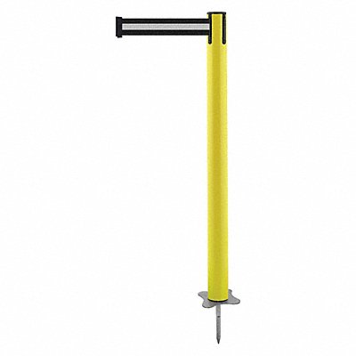 TENSABARRIER 88435STDS3XC Spike Post Yellow Post 43 H