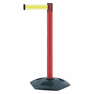 TENSABARRIER 88621STDY5NVC Barrier Post with Belt Red Post 38 H