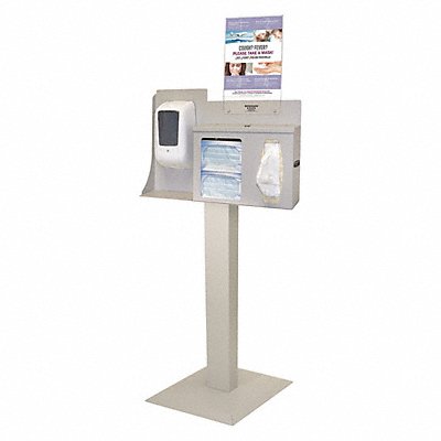 BOWMAN DISPENSERS BD1150012 Respiratory Hygiene Station 60-51/64 H