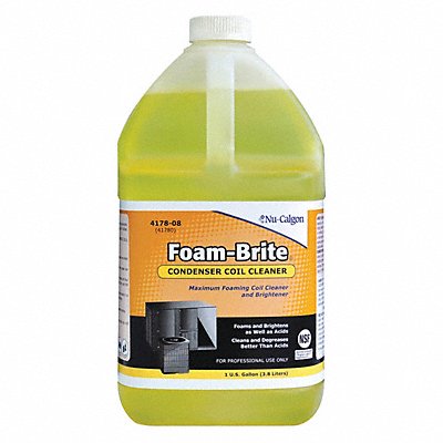 NU-CALGON 417808 Coil Cleaner 1 gal Jug Yellow