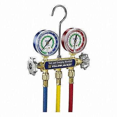 YELLOW JACKET 41215 MODEL 41213F 2-V MANIFOLD