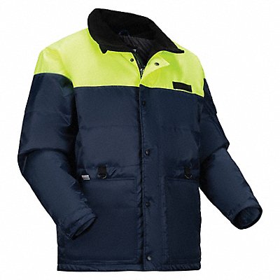 820CH4 N-FERNO BY ERGODYNE 6476 Freezer Jacket Unisex 7 oz Manderin Navy