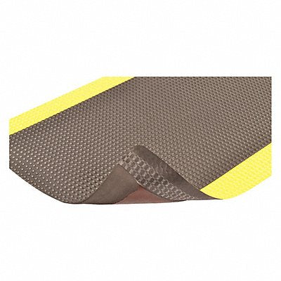 NOTRAX 482R0036YB Antifatigue Runner Black/Yellow 3 ft W