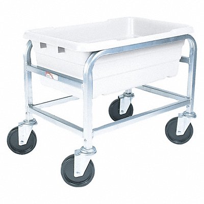 GRAINGER ALL1KTWH Tub Rack 600 lb Ld Cap. Aluminum Cart