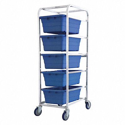 GRAINGER ALL5KTBL Tub Rack 600 lb Ld Cap. Aluminum Cart