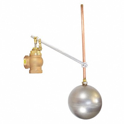 GRAINGER AHL150GR Float Valve Bronze FNPT 100 psi 1-1/2