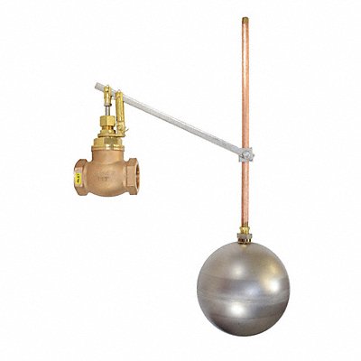 GRAINGER GHLB75GR Float Valve Bronze FNPT Connection 3/4