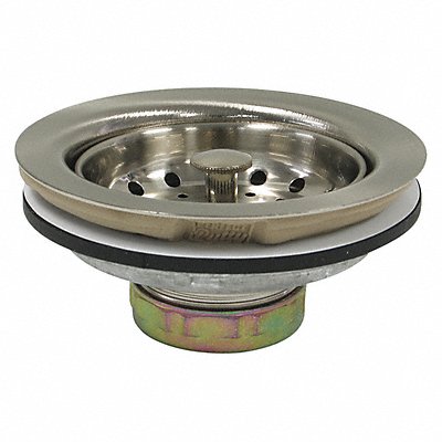 PERFECT PUTTY 593102 Sink Drain 4 1/2 in Dia SS
