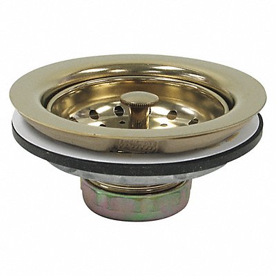 PERFECT PUTTY 593106 Sink Drain 4 1/2 in Dia SS