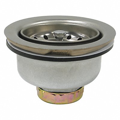 PERFECT PUTTY 593130 Sink Drain 4 1/2 in Dia SS