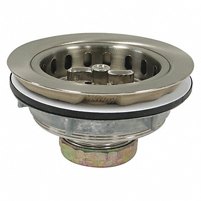 PERFECT PUTTY 593152 Sink Drain 4 1/2 in Dia SS