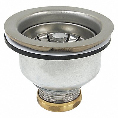 PERFECT PUTTY 593190 Sink Drain 4 in Dia SS