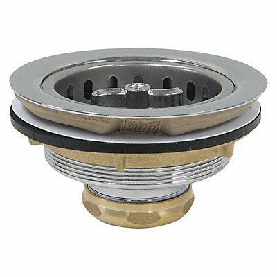 PERFECT PUTTY 593220 Sink Drain 5 in Dia Brass