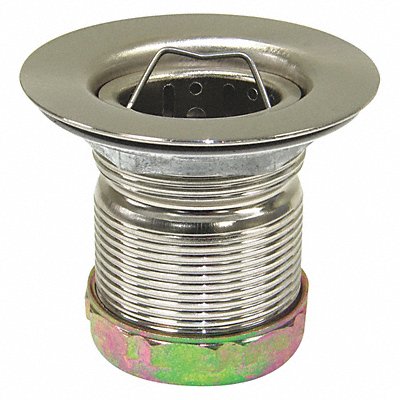 PERFECT PUTTY 593062 Sink Drain 3 1/2 in Dia SS