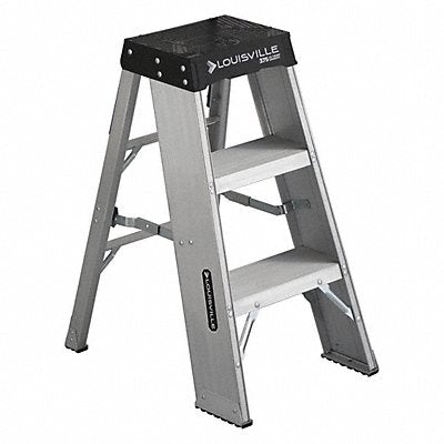 LOUISVILLE LADDER AY8003 Step Stand 375 lb Ld Cap. Aluminum