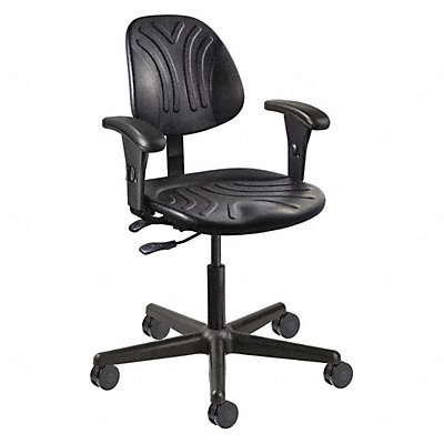 BEVCO 7001DAA3750S5 Chair 350 lb wt. Cap. Black Seat
