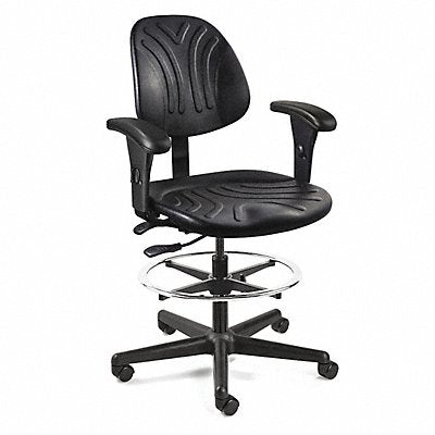BEVCO 7301DAA3750S5 Drafting Chair 47.5 in H Black