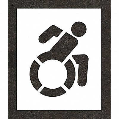 RAE STL11632401 Pavement Stencil 32 H 27 W 0.063 Thick