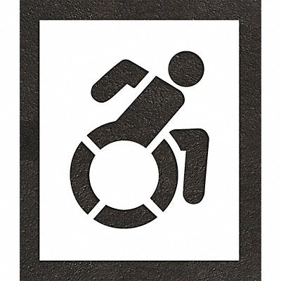 RAE STL10832401 Pavement Stencil 32 H 27 W 0.125 Thick