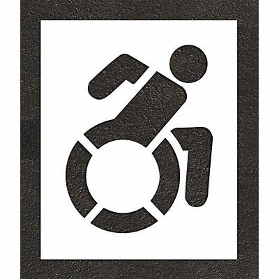 RAE STL11633001 Pavement Stencil 38 H 32 W 0.063 Thick