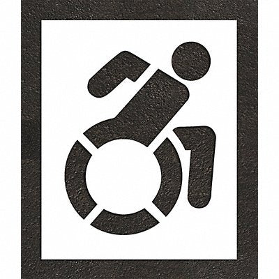 RAE STL10833601 Pavement Stencil 44 H 36 W 0.125 Thick