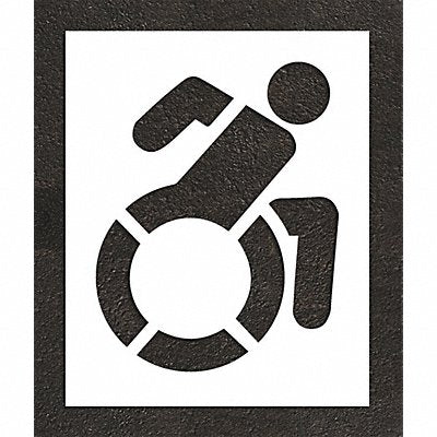RAE STL10834201 Pavement Stencil 50 H 41 W 0.125 Thick