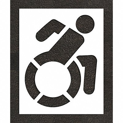 RAE STL11635601 Pavement Stencil 64 H 52 W 0.063 Thick