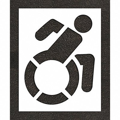 RAE STL10835601 Pavement Stencil 64 H 52 W 0.125 Thick