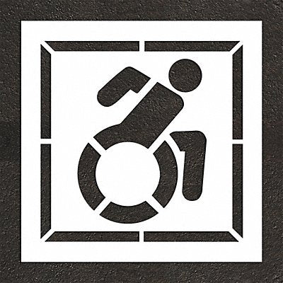 RAE STL11634202 Pavement Stencil 50 H 50 W 0.063 Thick