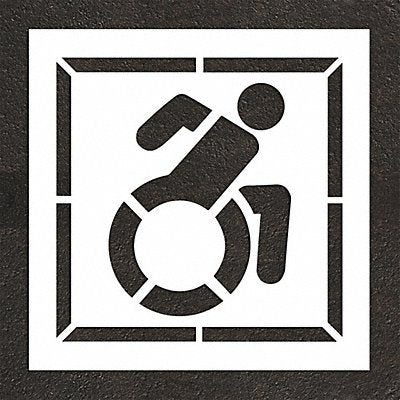 RAE STL11634802 Pavement Stencil 56 W 0.063 Thick White