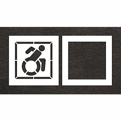 RAE STL10832403 Pavement Stencil 32 W 0.125 Thick 2 pcs