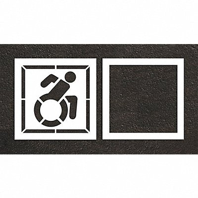 RAE STL10833903 Pavement Stencil 47 W 0.125 Thick 2 pcs