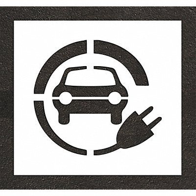 RAE STL11652412 Pavement Stencil 35 W 0.063 Thick White