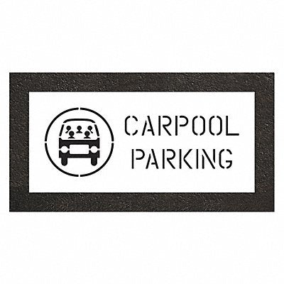 RAE STL11650428 Pavement Stencil 19 H 12 W 0.063 Thick