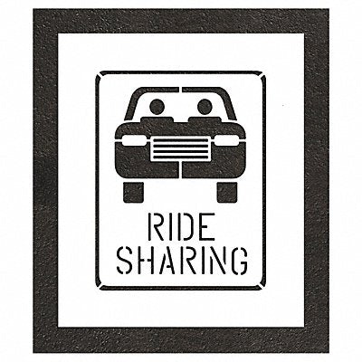 RAE STL10852430 Stencil 0.125 Thick Parking Lot Symbols