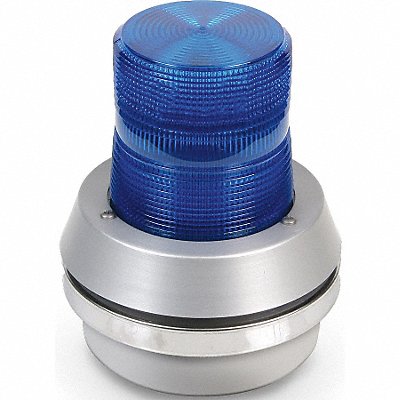 EDWARDS SIGNALING 51XBRFB120A Horn Strobe Blue Cast Aluminum 120VAC