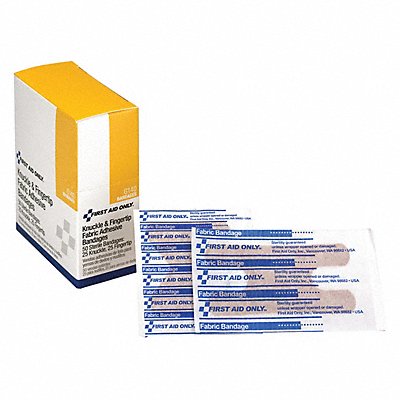 FIRST AID ONLY G140 Fingertip/Knuckle Bandages Fabric PK50