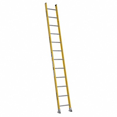 WERNER 71121 Straight Ladder H 12 ft Fiberglass