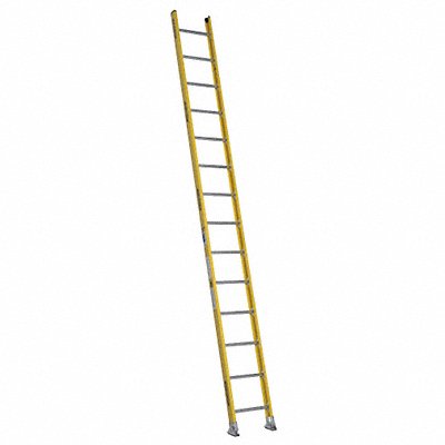 WERNER 71141 Straight Ladder H 14 ft Fiberglass