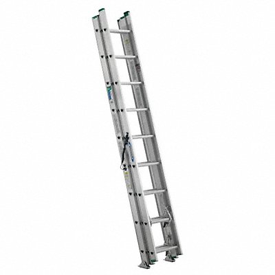 WERNER D12243 Extension Ladder Aluminum 24 ft II