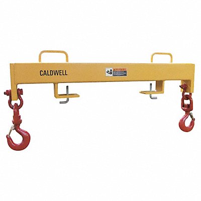 CALDWELL 15524S Forklift Lifting Beam 10 000 lb Yellow