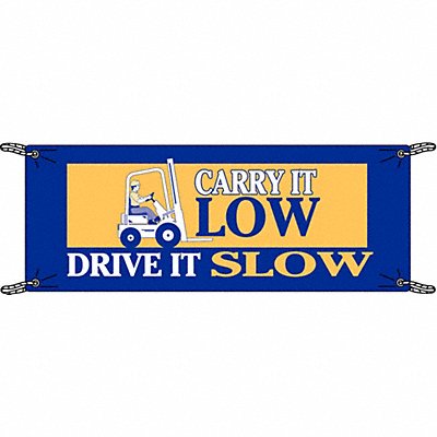 BRADY 106315 Banner 48 in x 120 in Polyethylene